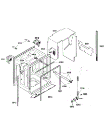 Cabinet parts for Bosch Dishwasher SHE43P16UC/56 from AppliancePartsPros.com