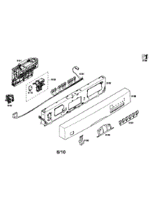 Control Unit  /  Facia Panel parts for Bosch Dishwasher SHE43F15UC/60 from AppliancePartsPros.com