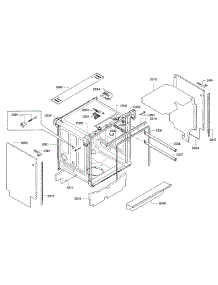 Frame parts for Bosch Dishwasher SHE9PT55UC/86 from AppliancePartsPros.com