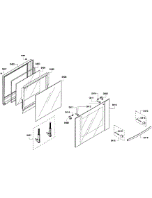 Upper Door parts for Bosch Wall Oven HBL5620UC/06 from AppliancePartsPros.com