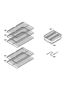 Shelfs parts for Bosch Wall Oven HBL5620UC/06 from AppliancePartsPros.com