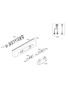 Control Panel parts for Bosch Dishwasher SPE5ES55UC/26 from AppliancePartsPros.com
