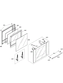 Upper Door parts for Bosch Wall Oven HBL5620UC/03 from AppliancePartsPros.com