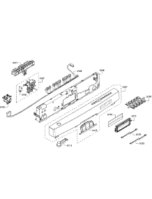 Control Panel parts for Bosch Dishwasher SHE68R55UC/68 from AppliancePartsPros.com