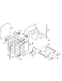 Cabinet parts for Bosch Dishwasher SHE55M16UC/60 from AppliancePartsPros.com