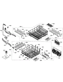 Baskets parts for Bosch Dishwasher SHE55M16UC/60 from AppliancePartsPros.com