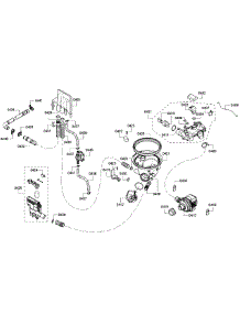 Pump Assembly parts for Bosch Dishwasher SHE68R55UC/69 from AppliancePartsPros.com
