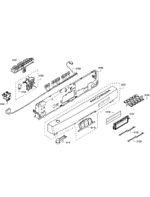Control Panel parts for Bosch Dishwasher SHE68R55UC/67 from AppliancePartsPros.com