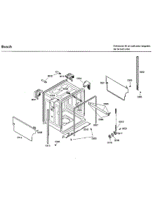 Frame parts for Bosch Dishwasher SHX33A02UC/40 from AppliancePartsPros.com