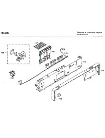 Control Panel parts for Bosch Dishwasher SHX33A02UC/43 from AppliancePartsPros.com