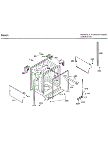 Frame parts for Bosch Dishwasher SHX33A02UC/43 from AppliancePartsPros.com