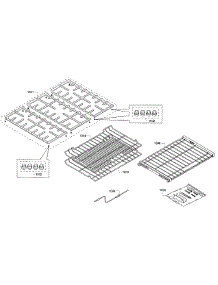 Rack Asy parts for Bosch Range HGIP054UC/05 from AppliancePartsPros.com