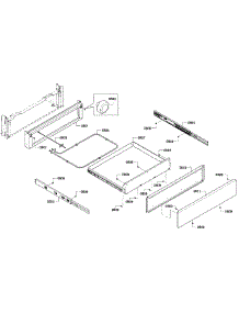 Drawer Asy parts for Bosch Range HGIP054UC/03 from AppliancePartsPros.com