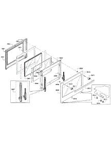 Door parts for Bosch Range HGIP054UC/03 from AppliancePartsPros.com