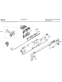 Control Panel parts for Bosch Dishwasher SHX43C05UC/40 from AppliancePartsPros.com