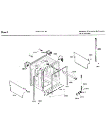 Frame & Cover parts for Bosch Dishwasher SHX43C05UC/40 from AppliancePartsPros.com