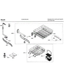 Rack Asy parts for Bosch Dishwasher SHX43C05UC/40 from AppliancePartsPros.com