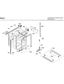 Frame parts for Bosch Dishwasher SHX43C05UC/53 from AppliancePartsPros.com