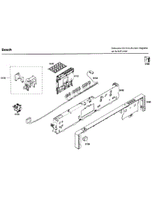 Control Panel parts for Bosch Dishwasher SHX43C05UC/52 from AppliancePartsPros.com