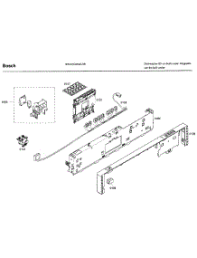 Control Panel parts for Bosch Dishwasher SHX43C05UC/36 from AppliancePartsPros.com