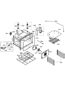 Upper Oven Assembly parts for Bosch Wall Oven HBL8650UC/03 from AppliancePartsPros.com