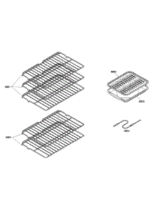 Shelfs parts for Bosch Wall Oven HBL5620UC/03 from AppliancePartsPros.com
