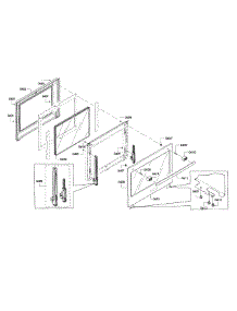 Door parts for Bosch Wall Oven HBL8751UC/01 from AppliancePartsPros.com