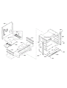 Cabinet parts for Bosch Wall Oven HBL8751UC/01 from AppliancePartsPros.com