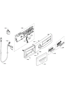 Control Panel parts for Bosch Washer WFVC6450UC/27 from AppliancePartsPros.com