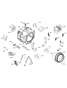 Tub  /  Drum parts for Bosch Washer WAT28401UC/01 from AppliancePartsPros.com