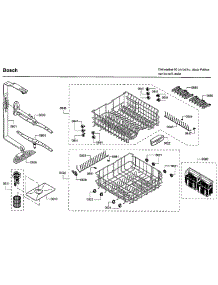 Rack parts for Bosch Dishwasher SHE3ARF2UC/22 from AppliancePartsPros.com