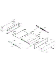 Drawer Asy parts for Bosch Range HGIP054UC/04 from AppliancePartsPros.com