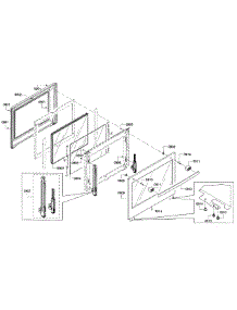 Door parts for Bosch Range HGIP054UC/04 from AppliancePartsPros.com