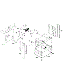 Frame Parts parts for Bosch Range HDI8054U/02 from AppliancePartsPros.com