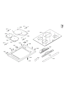 Cook Top parts for Bosch Range HIIP054U/01 from AppliancePartsPros.com