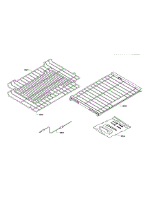 Rack parts for Bosch Range HIIP054U/01 from AppliancePartsPros.com