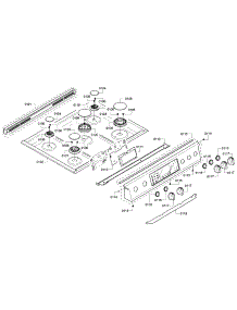 Panel & Burners parts for Bosch Range HDIP054U/01 from AppliancePartsPros.com