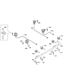 Manifold parts for Bosch Range HGS7282UC/01 from AppliancePartsPros.com