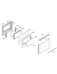 Door Assembly parts for Bosch Range HGS7282UC/01 from AppliancePartsPros.com