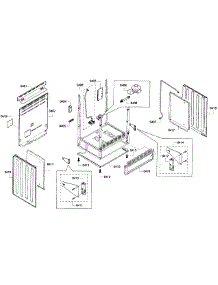 Cabinet Assembly parts for Bosch Range HGS7282UC/05 from AppliancePartsPros.com