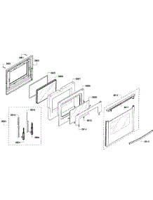 Door Assembly parts for Bosch Range HGS7282UC/05 from AppliancePartsPros.com