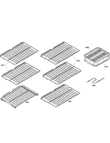 Shelfs parts for Bosch Wall Oven HBL8650UC/03 from AppliancePartsPros.com