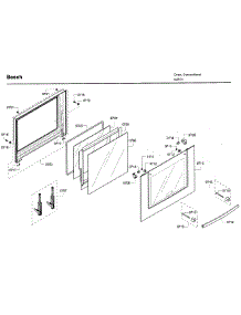Door 2 parts for Bosch Wall Oven HBL8650UC/11 from AppliancePartsPros.com