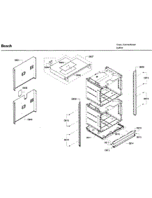 Frame parts for Bosch Wall Oven HBL8650UC/11 from AppliancePartsPros.com