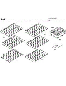 Rack parts for Bosch Wall Oven HBL8650UC/11 from AppliancePartsPros.com