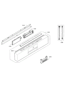Control Panel parts for Bosch Dishwasher SHE9PT55UC/76 from AppliancePartsPros.com