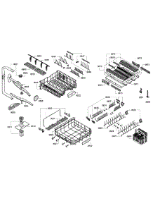 Rack parts for Bosch Dishwasher SHE9PT55UC/76 from AppliancePartsPros.com