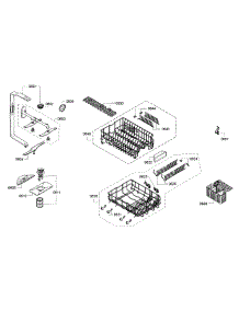Rack parts for Bosch Dishwasher SPE5ES55UC/30 from AppliancePartsPros.com