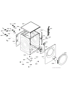 Frame parts for Bosch Washer WAT28402UC/01 from AppliancePartsPros.com