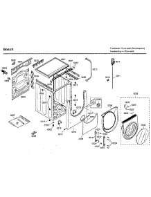 Frame parts for Bosch Washer WFMC8401UC/07 from AppliancePartsPros.com